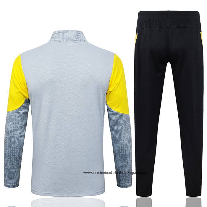 Chandal de Sudadera del Borussia Dortmund Nino 25-26 Gris
